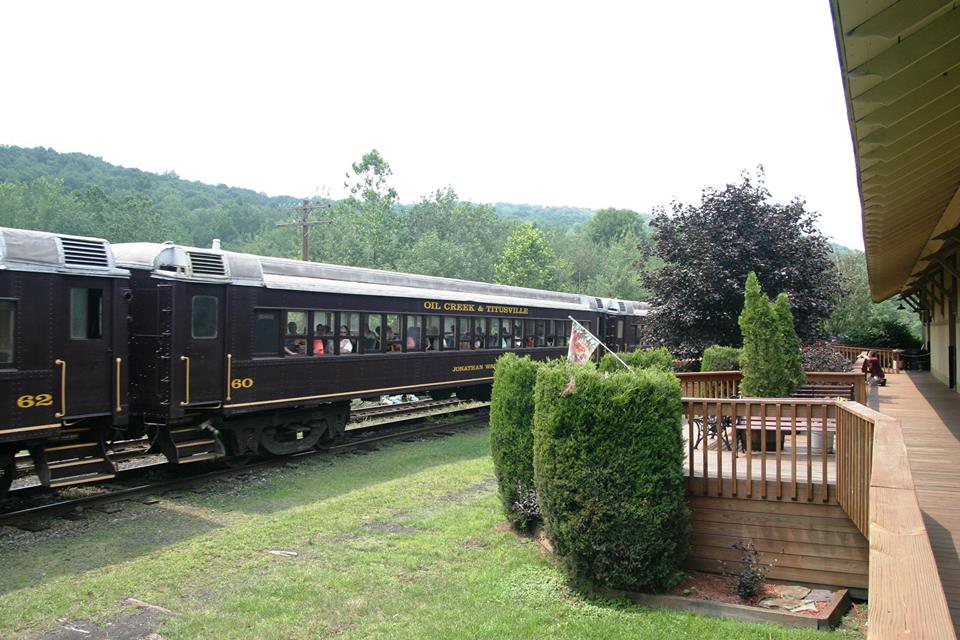 Oil Creek & Titusville Railroad Wine Tasting Train Ride Events in PA